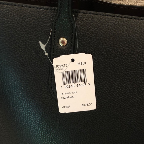 NWT Coach Leather Tote - Picture 5 of 8